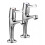 Bristan Bristan Value High Neck Pillar Taps with Durable Ceramic Disc Valves, Deck Mounted, Chrome Finish 1
