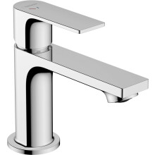 hansgrohe Rebris E - Bathroom tap with Metal pop-up Waste Set, Energy-Saving (CoolStart), Bathroom Sink tap with spout Height 84 mm