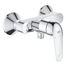 GROHE Swift QuickFix – Exposed Single-Lever Shower Mixer (Wall-Mounted, Metal Lever, 35 mm Ceramic Cartridge, Easy to Fit with GROHE QuickSpanner)