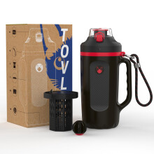 tovls 32oz Insulated Water Bottle Multi-Function Sports Jug with Handle & Magnetic Blender