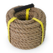 Aoneky 96 Feet Jute Rope - 3/4 in Thick Twisted Hemp Rope for Tug of War, Decking Cat Scratching Post Crafts Fencing