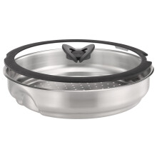 Tefal Ingenio Stainless Steel Steamer With Glass Lid