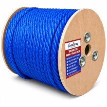 100M TRADE REELS EVERLASTO BLUE POLYPROPYLENE POLY ROPE 6MM 8MM 10MM 12MM 14MM 16MM 24MM (8MM)