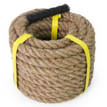 Aoneky 48 Feet Jute Rope - 1 in Thick Twisted Hemp Rope for Tug of War, Decking Cat Scratching Post Crafts Fencing