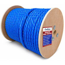 100M TRADE REELS EVERLASTO BLUE POLYPROPYLENE POLY ROPE 6MM 8MM 10MM 12MM 14MM (14MM)