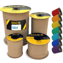 EDCX 4mm Nylon Paracord 550 100m (330 feet) | Ideal for Camping, Survival, Outdoor, Crafting, DIY | 100% Nylon Rope 4mm