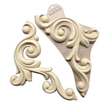 WoodUbend WUB1239 Set of Scrolls Appliques - Heat Bendable & Flexible Wood Onlays 34x16cm - DIY Craft, Furniture & Home Decor