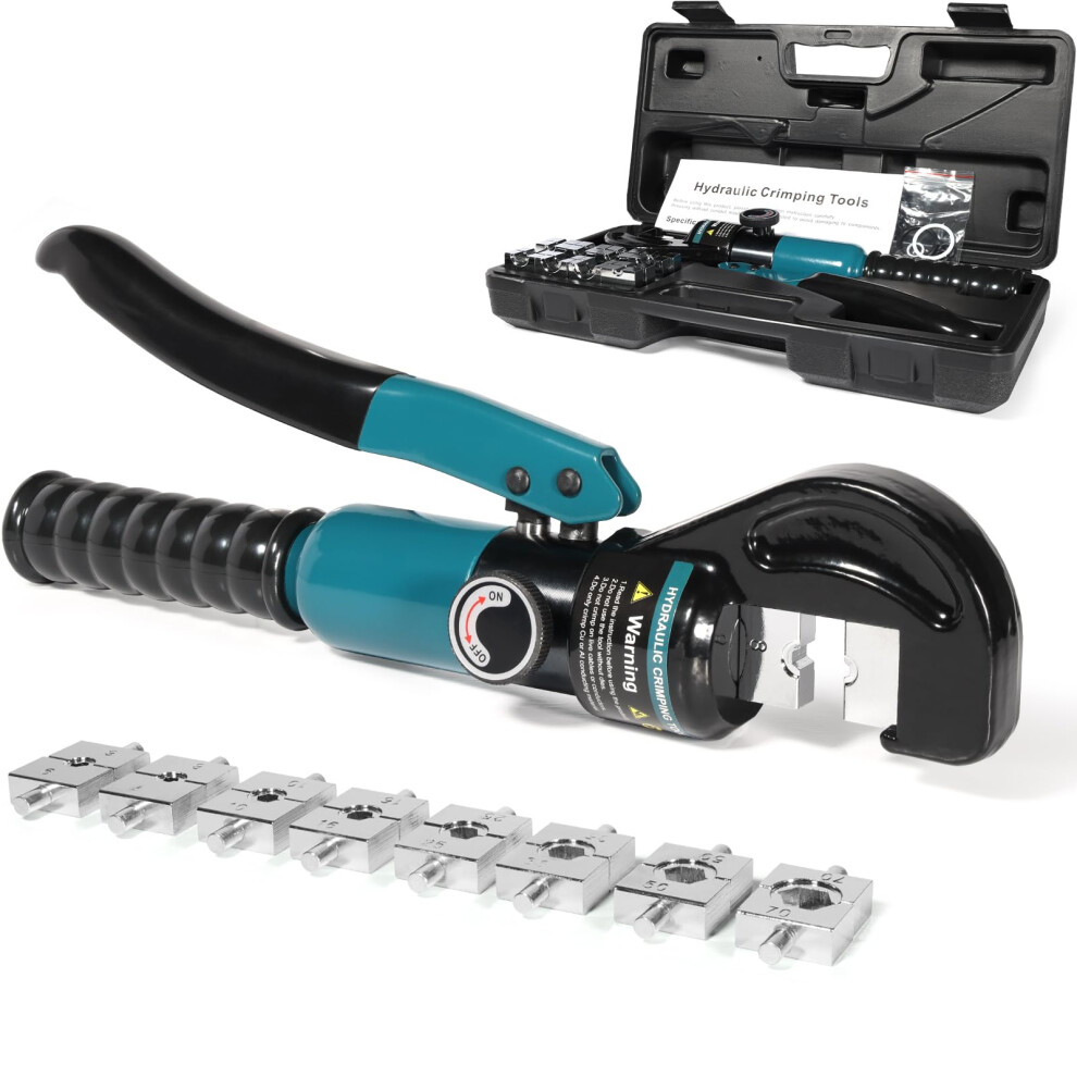 Hydraulic Crimping Tool Hydraulic Cable Lug Crimper With 9 Pairs Of Dies 4-70 Mmâ² 5051227832351