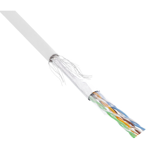 InLine Patch Cable Cat.5e SF/UTP AWG26 PVC 100 m White 1