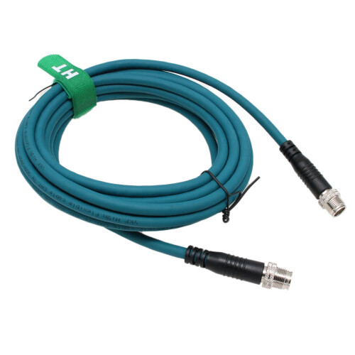 HangTon Ethernet Cable for Baumer Cognex Basler SICK Vision Sensor Camera Reader, M12 8 Pin X-Coded to 8-pin X-Coded High Speed Flexible 10M 1