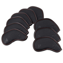 Craftsman Golf 9pcs/Set Black Golf Club Iron Headcovers Set for Ping Callaway Mizuno Taylomade Etc.