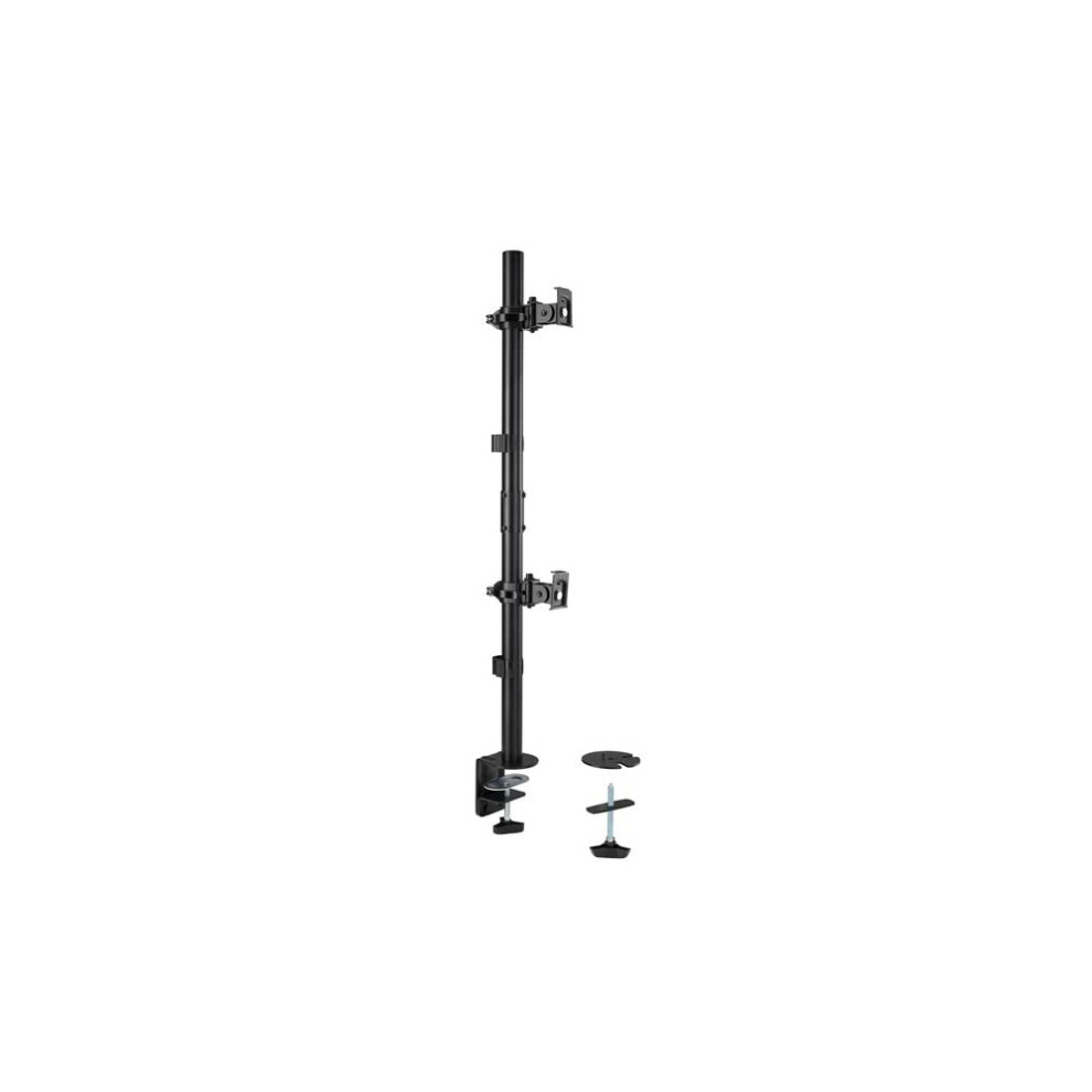 Kensington Vertical Stacking Dual Monitor Arm, For Up To Two 29" - 32" Screens, Adjustable Rotating Stacked Double Mount For Pc Computer Desks 5051227816054