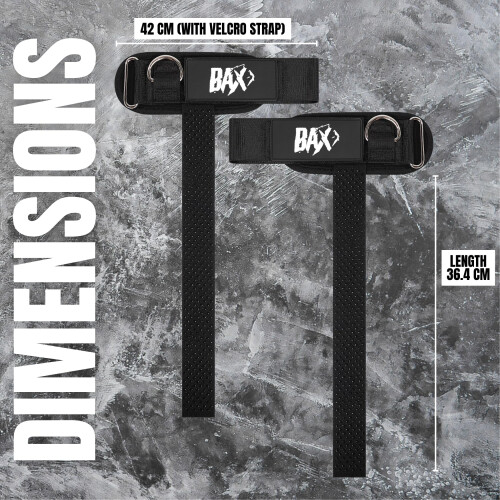 Ekkovision Weight Lifting Strap Bax Logo Cuffed With D Ring 2