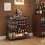 Lifewit 3 Tier Drinks Trolley with Lockable Wheels,Rustic Brown 2