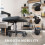 Vivo VIVO Ergonomic Mobile Footrest with Wheels, Height Adjustable Desk Stool with Thick Padding 5