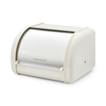 Morphy Richards Equip Compact Bread Bin, 8L, Carbon & Stainless Steel Design Durable and Fresher Bread, Easy Access Lid, Noise Dampening Technology