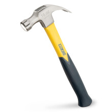 Estwing MRF16C 16oz Curve Claw Hammer with Jacketed Fiberglass Handle, Silver