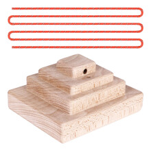 Rock Climbing Training Pinch Block, Finger Grips Hanging Pinch Grip with Edges and Pockets, Wooden Climbing Holds (CJ-HB2061)