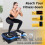 EVOLAND Vibration Plate Exercise Machine, Vibration Fitness Trainer with Bluetooth Speaker 5 Program Modes 2 Resistance Bands 3
