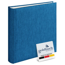 Goldbuch photo album, summertime, 25x25 cm, 60 pages with glassine, light blue, 30x31 cm