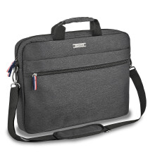 Pedea Urban Hip Laptop Bag 15.6 Inch (39.6 cm) Notebook Shoulder Bag with Tablet Compartment, Grey, gray, 15,6 Zoll, Utility