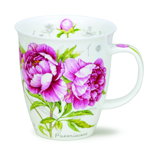 Dunoon Bone China Botanical Sketch Mug (Peony)