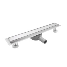 SaniteModar 90 cm Linear Shower Drain, 2-in-1 Tile Insert Panel Shower Drain with 360Siphon