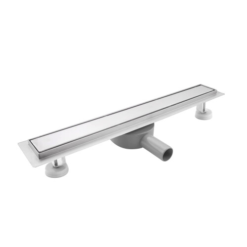 SaniteModar 60 cm Linear Shower Drain, 2-in-1 Tile Insert Panel Shower Drain with 360Siphon