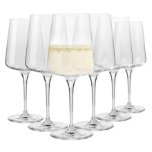 Krosno White Wine Glasses Set of 6, 400 ml, Infinity Collection