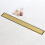SaniteModar 80 cm Gold Linear Shower Drain, 2-in-1 Tile Insert Panel Shower Drain with Siphon 1