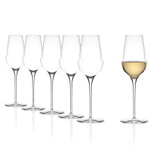 Stölzle Lausitz Champagne Glasses Cocoon Set of 6 340 ml - Extravagant Champagne Cocktail Glasses Ideal for Sparkling Wines