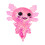 (Pink) Squishy Salamander Toy, Stress Relief, TPR Material 1
