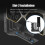 GLOTRENDS 2-slot GPU Support Bracket with 180mm PCIe 4.0 Riser Cable for GPU Vertical Mount 5