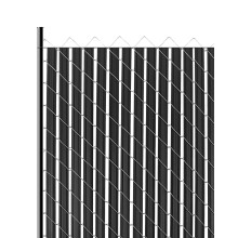 VEVOR Bottom Locking Privacy Slats, Double-Wall Vertical Bottom-Locking Slats with Wings for Chain-Link Fence