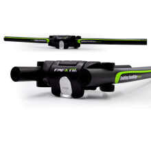 UPANBIKE Bike Folding Handlebar Aluminum Alloy Scooter Handlebar Quick Release Foldable Bar 31.8mm/25.4mm (Black+Green)