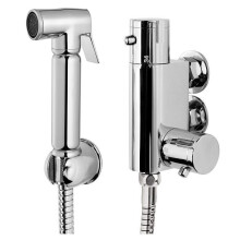 Xcel Home Thermostatic Bidet Sprayer Chrome Brass Douche All-in-One Set | Muslim Shattaf Shower Head for Toilet | Hygiene Spray Cleaner Kit | 1 Set