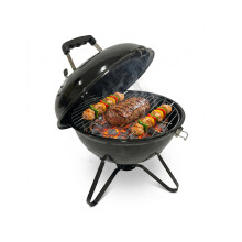 Amig - Charcoal Barbecue - 37 x 37 x 45 cm - Black - Made of Steel - Garden and Patio. Mod. KRYPTA