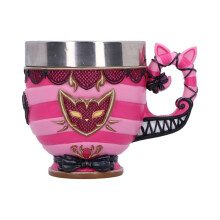 Nemesis Now Pinkys Up Cheshire Cat Cup - 10.5cm Alice in Wonderland Mug, Birthday Gifts for Mom or Women, Fantasy Drinkware for Fans and Collectors