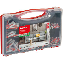 fischer Meister-Box XL Living Space, 280-Piece Dowel Set, 5-10 mm Diameter, for DIY and Professionals, Universal Use
