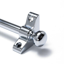 Set of 13, Stair Carpet Rods, Round Finials, Polished Chrome, Suitable for Carpet Runners Up to 70 Centimetre Wide. (Polished Chrome)