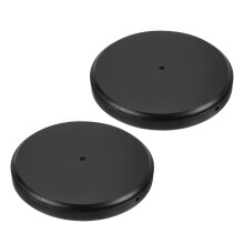 PATIKIL 10.25" x 1.2" Wooden Lamp Base, 2pcs Round Solid Wooden Base Wood Desk Lamp Display Stand Replacement for Bedroom Bedside Table Lamps DIY