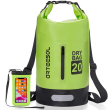 Blackace arteesol Dry Bag 5L/10L/20L/30L Wet Bag Waterproof Bag with Phone Pouch Double Shoulder Strap Backpack for Travelling Fishing Cycling Kayaki