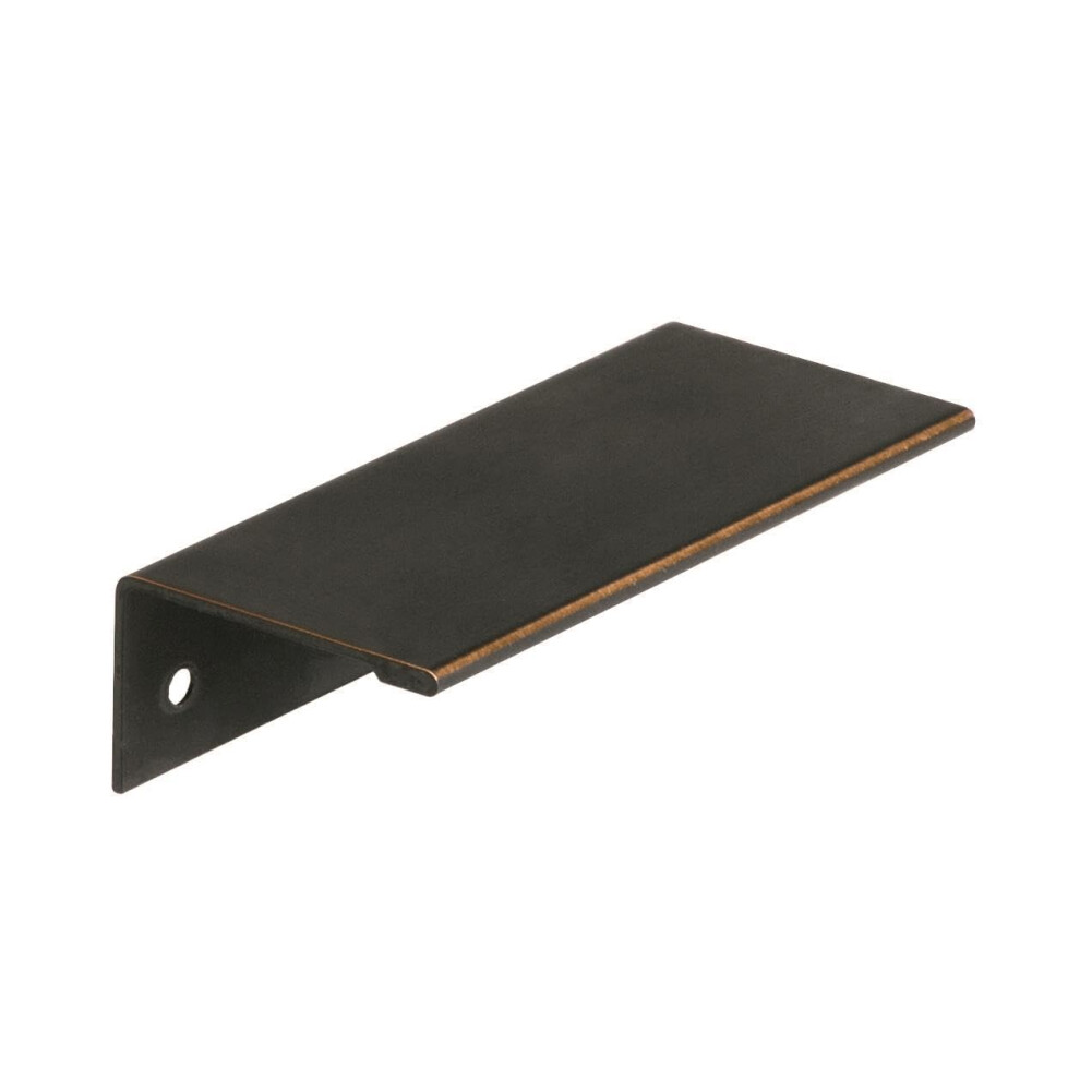 Amerock | Cabinet Pull | Oil Rubbed Bronze | 3 Inch (76 Mm) Center To Center | Edge Pull | 10 Pack | Drawer Pull | Drawer Handle | Cabinet Hardware 5051227857989