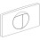 Sanit Button with Button Frame Start/Stop Alpine White 03.126.01.0000 1