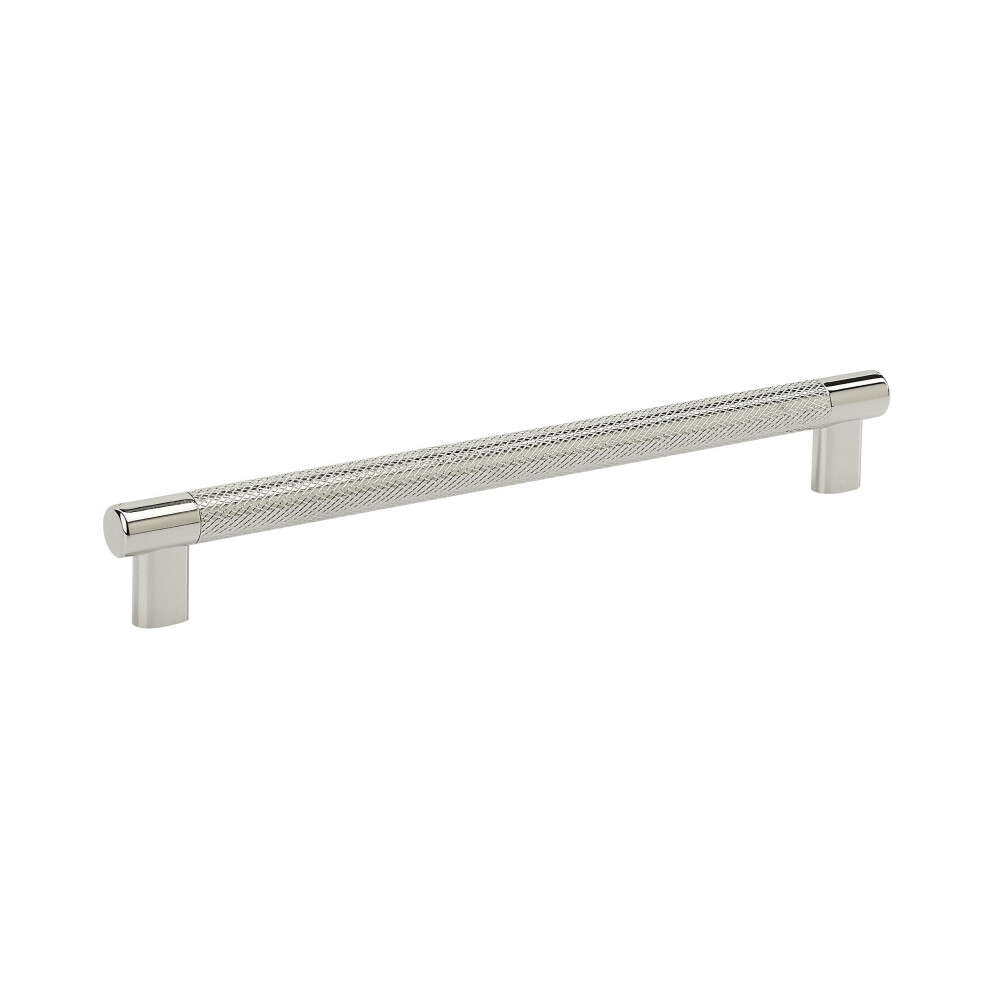 Amerock | Kitchen Cabinet Pull | Polished Nickel | 10-1/16 In (256 Mm) Center-To-Center | Bronx | 1 Pack | Furniture Hardware | Cabinet Handle 5051227856463
