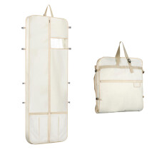 Univivi Wedding Dress Bag, 72" Dress Bags Covers Long Bridesmaid with 4 Zip Pockets Dress Covers Travel Garment Bags Full Length with Adjustable