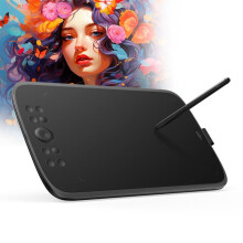 ugee M908 10 x 6.25 Inch Large Drawing Tablet, Graphics Tablet for PC with Scroll Wheel and 8 Shortcut Buttons, Battery-Free Pen of the New Generation