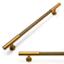 Talentedeco 10 Pack Antique Brass Cabinet Pulls 7.5 Inch(192mm) Kitchen Cupboard Handles Vintage Retro Cabinet Hardware for Drawer Pulls