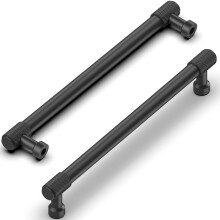 Talentedeco 10 Pack Black Cabinet Pulls, 254mm(10Inch) Center to Center Hole Center, Kitchen Cabinet Handles for Drawer Dresser, Cupboard and Wardrobe