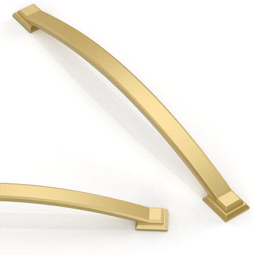 Asimerdeco 10 Pack Brushed Gold Cabinet Pulls 7.5 Inch(192mm) Kitchen Cabinet Handles Solid Zinc Alloy Cabinet Hardware Drawer Pulls